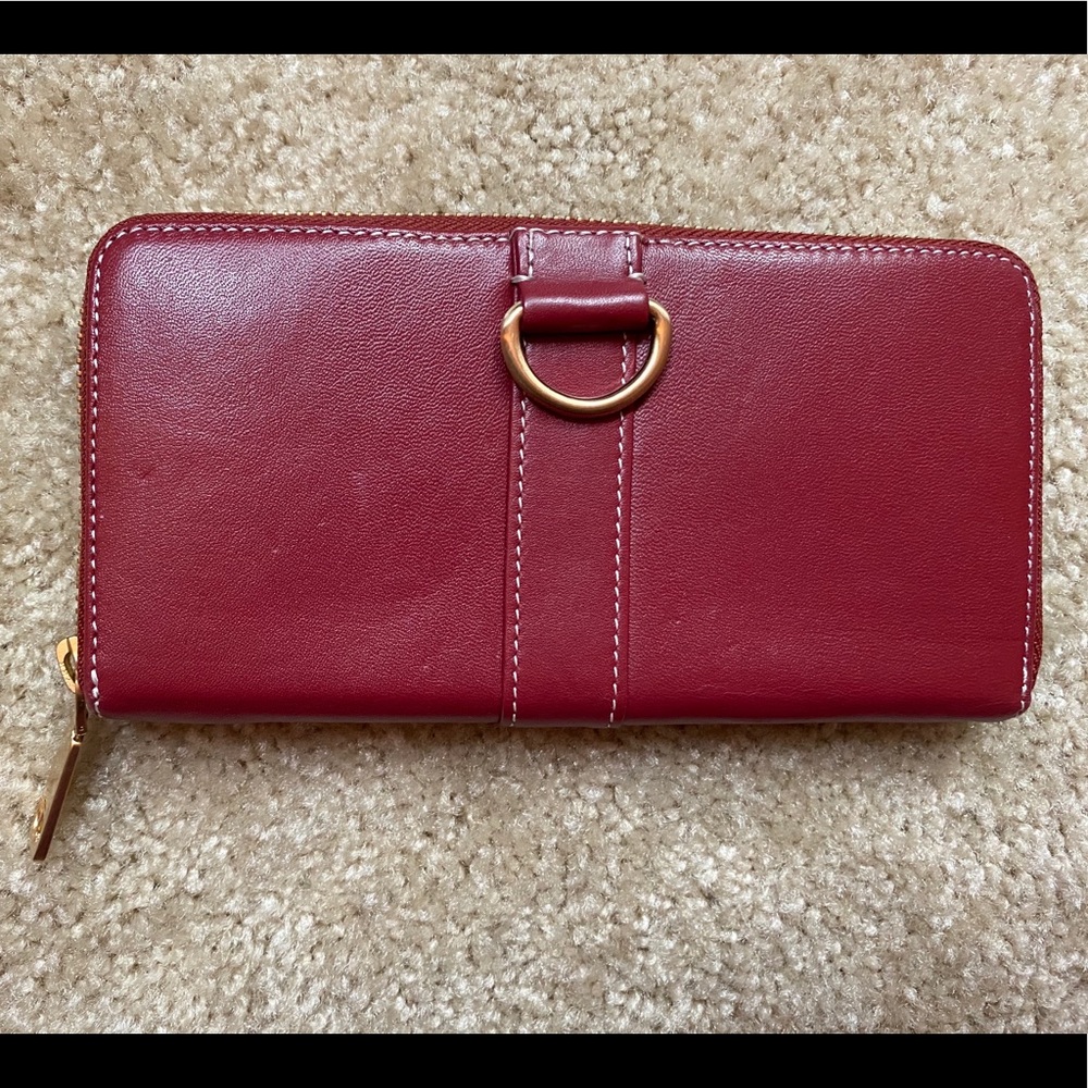 Talbots red wallet
